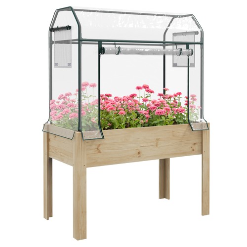 Outsunny wooden raised - wooden,