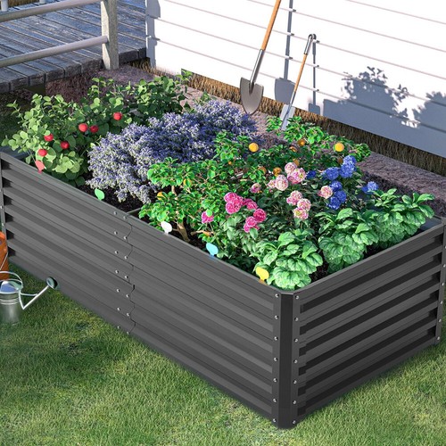 Steel outdoor planter - outdoor, garden