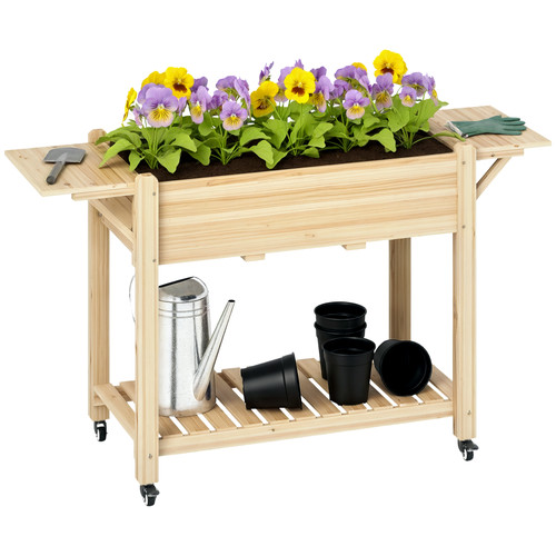 Outsunny wooden raised - outsunny, planter