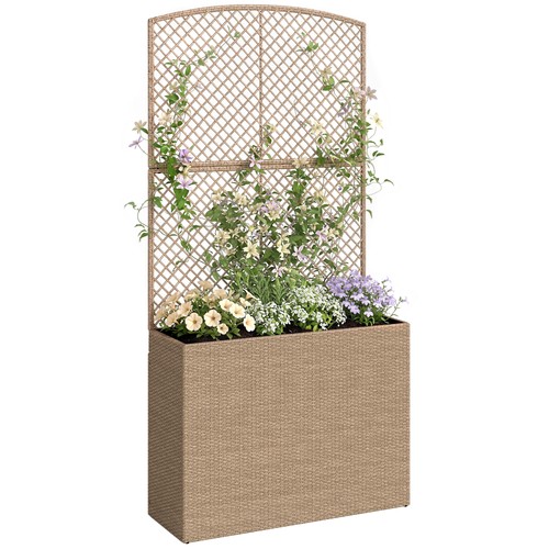 Outsunny rattan garden planter - garden,